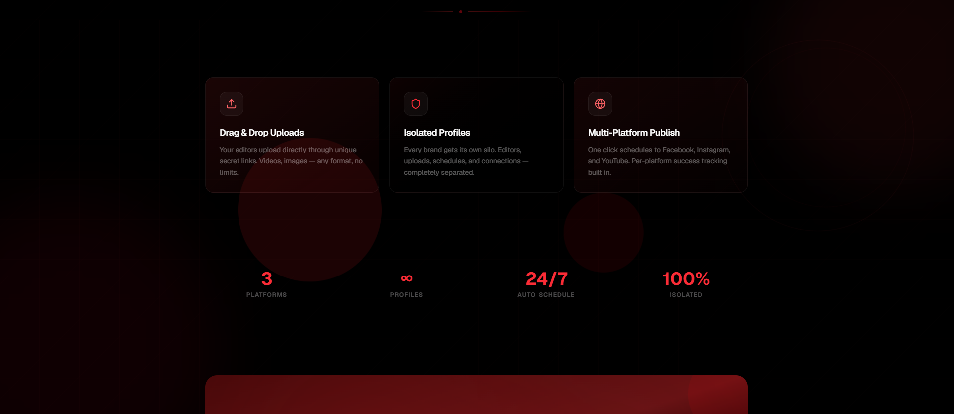 PostSuite interface — Social Media Infrastructure · Automation